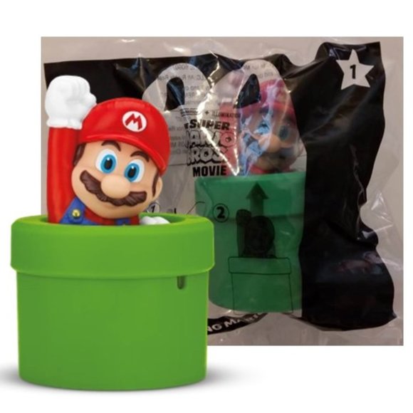 McDonald's Toys 223 Jumping Mario Happy Meal Super Mario Bros Movie